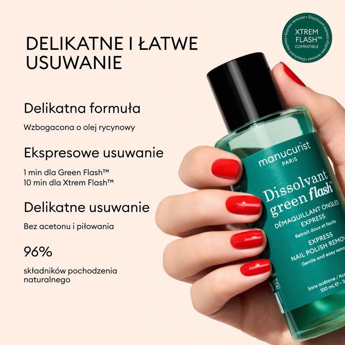 Dissolvant Doux Green Flash™
