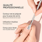 Pousse-cuticules en acier