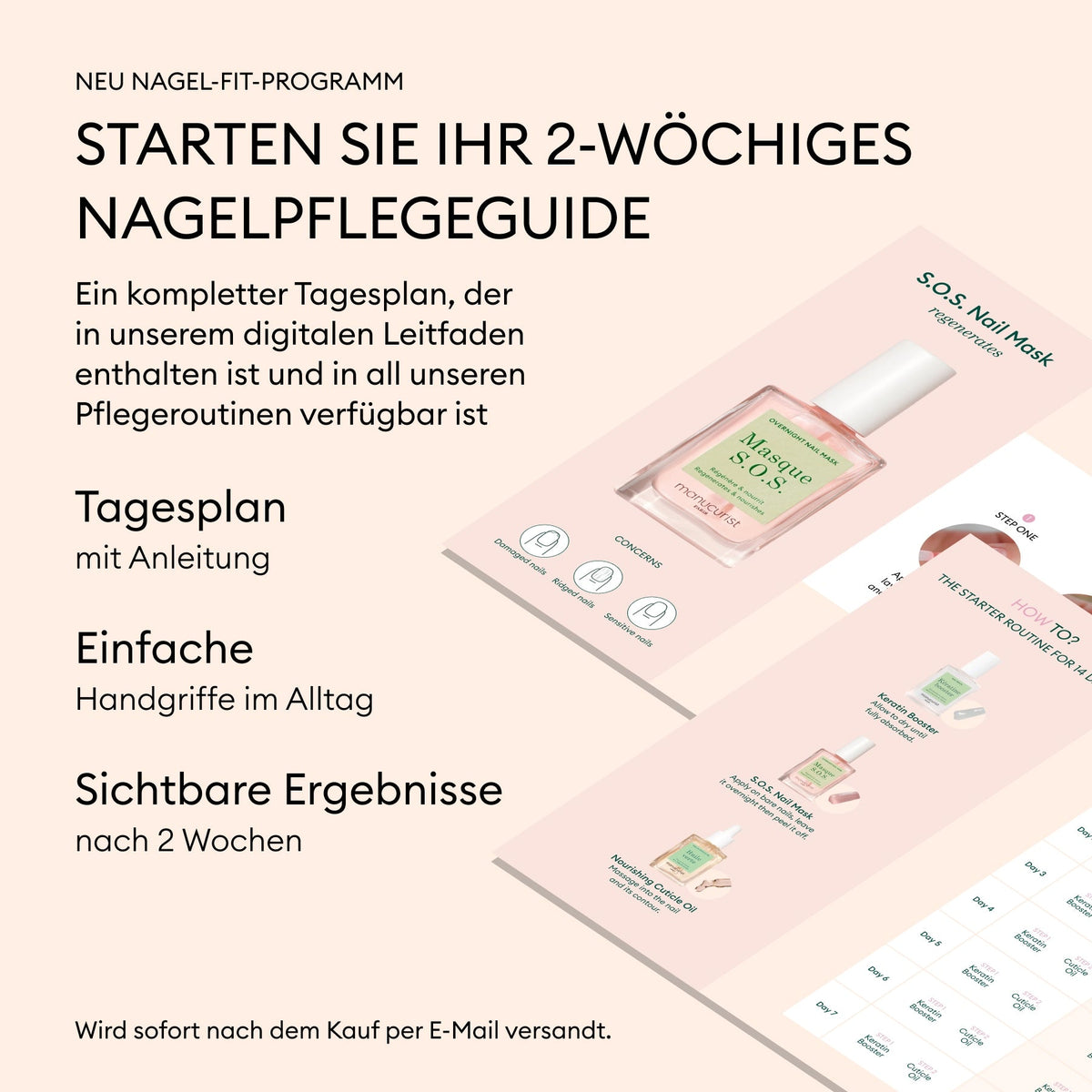 Routine de démarrage - Ongles striés