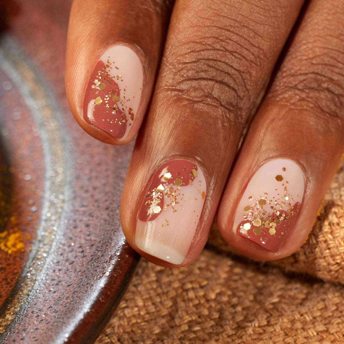 Paillettes biodégradables couleur cuivre