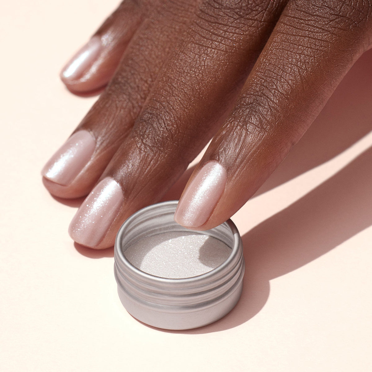 Poudre effet glacé blanc