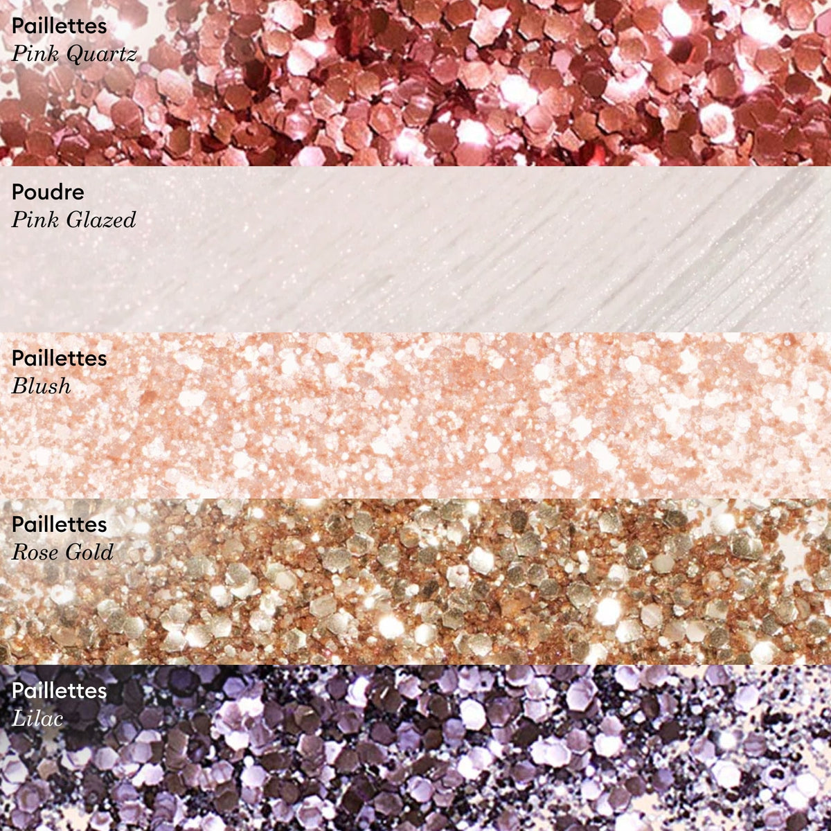 Paillettes biodégradables Rose Gold