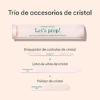 Trio d'accessoires en verre pour les ongles