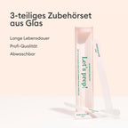 Trio d'accessoires en verre pour les ongles