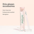 Trio d'accessoires en verre pour les ongles