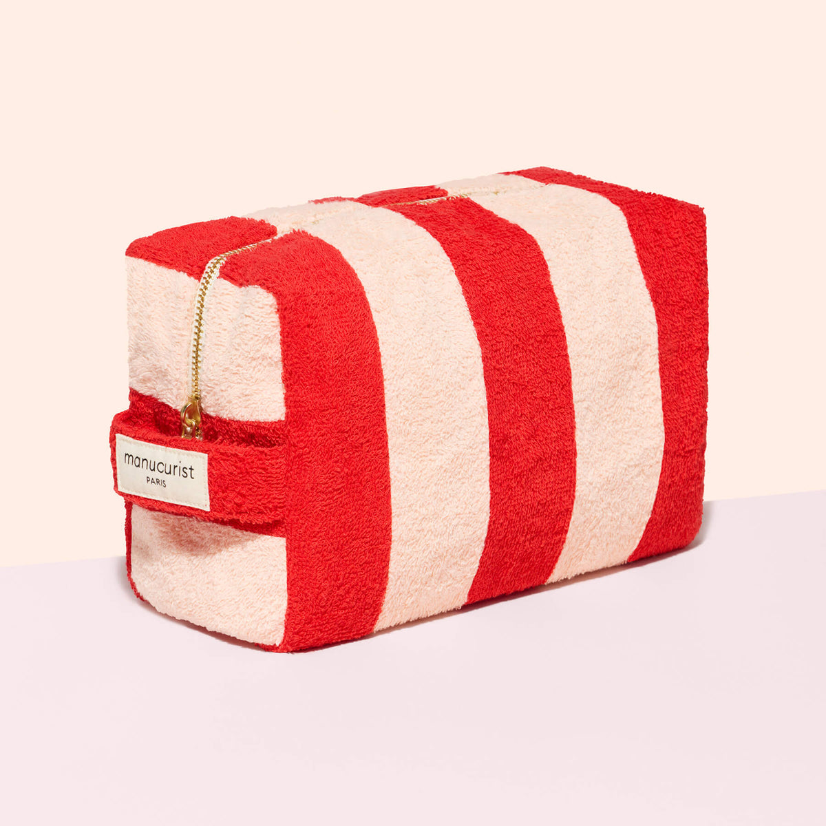 Striped sponge bag